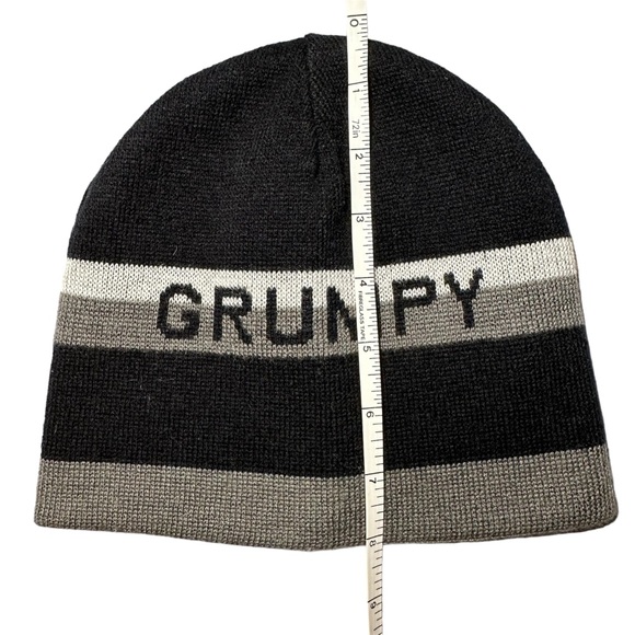 Disney- Black Cozy Reversible Grumpy Beanie- Adult OS- Unisex - Picture 6 of 7